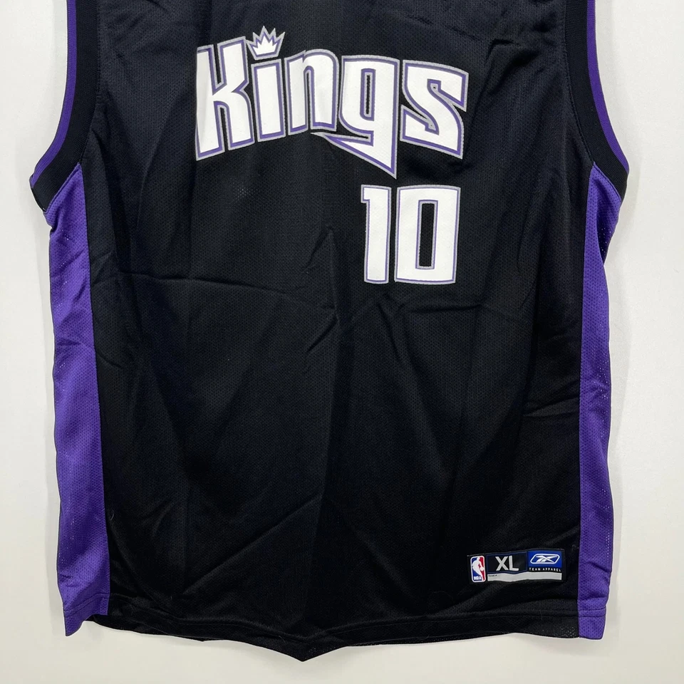 Camiseta deportiva de baloncesto Reebok Mike Bibby #10 Sacramento Kings juvenil XL negra NBA Foto 3 de 4