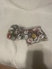 Assorted Bottle Caps 50+ Various Brands, Various Colors, Great For Crafts