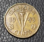1943 Canada 5 Cents — photo from another recent sale