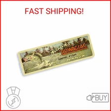 Tinworld Tin Sign: Dowagiac Minnow Fish Retro Lure Retro Rustic Fishing Fish Bai