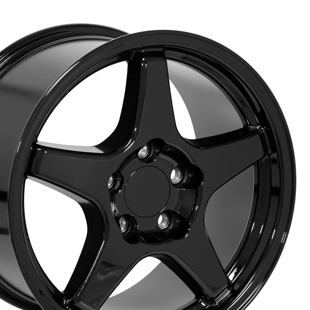 OE Wheels CV01-17095-5475-56B 17" Replica fits Chevrolet Corvette ZR1 Gloss Blk