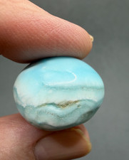Blue Larimar Large Tumble Stone - premium grade