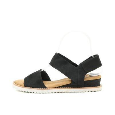 Skechers Damen Sandale EU 36 SN31440W Schwarz Textil Memory Foam BOBS Sandalen
