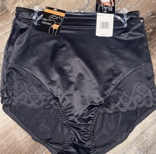 Bali  2-Pair Women's Shaping Brief Firm Control Black Shapewear Nylon Blend XL