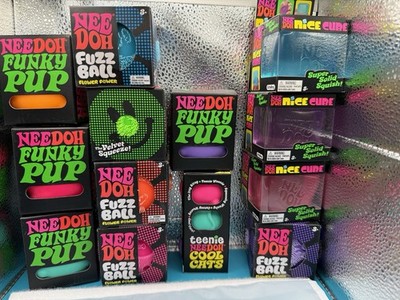 Big variety NEE DOH, CUBE, FUZZY, PUP,  GROOVY GLOB, Sold Separately