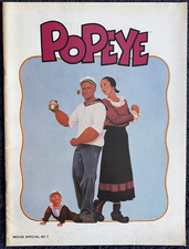 Popeye Movie Official Souvenir Book/Program 1980 Robin Williams Shelly DuVall