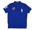 Polo Ralph Lauren Custom Fit Big Pony United States Flag Polo Shirt Size L Large