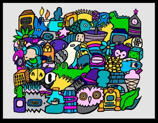 Munday Kev Cacti Crocs & Convertibes UV Duck Varnish/Aluminum Autographed