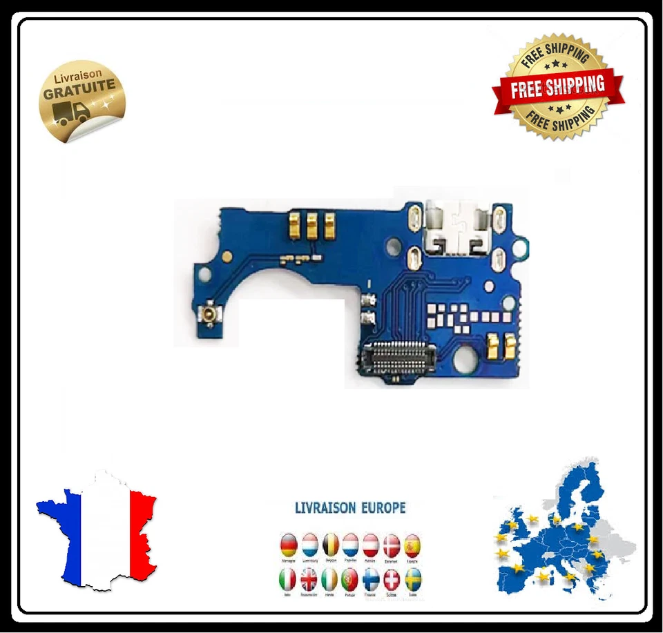 Connecteur de carte de quai de port de chargement ZTE BLADE A510 connecteur... - Photo 1/1