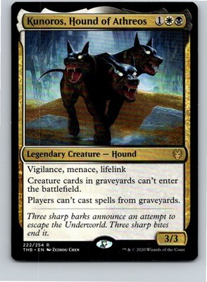 Magic the Gathering Kunoros, Hound of Athreos Theros Beyond Death MTG Free Ship!