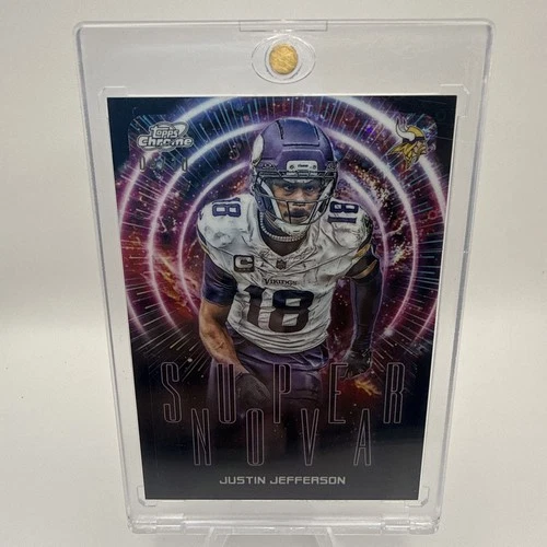 2025 Topps Cosmic Chrome Justin Jefferson Base (RAW)