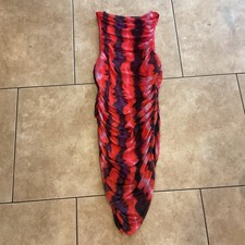 Missguided Women's Red Ruched Bodycon Dress Size 4