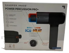 Sharper Image Power Percussion Pro+  Hot/Cold Percussion Massager Quiet 6 Speed