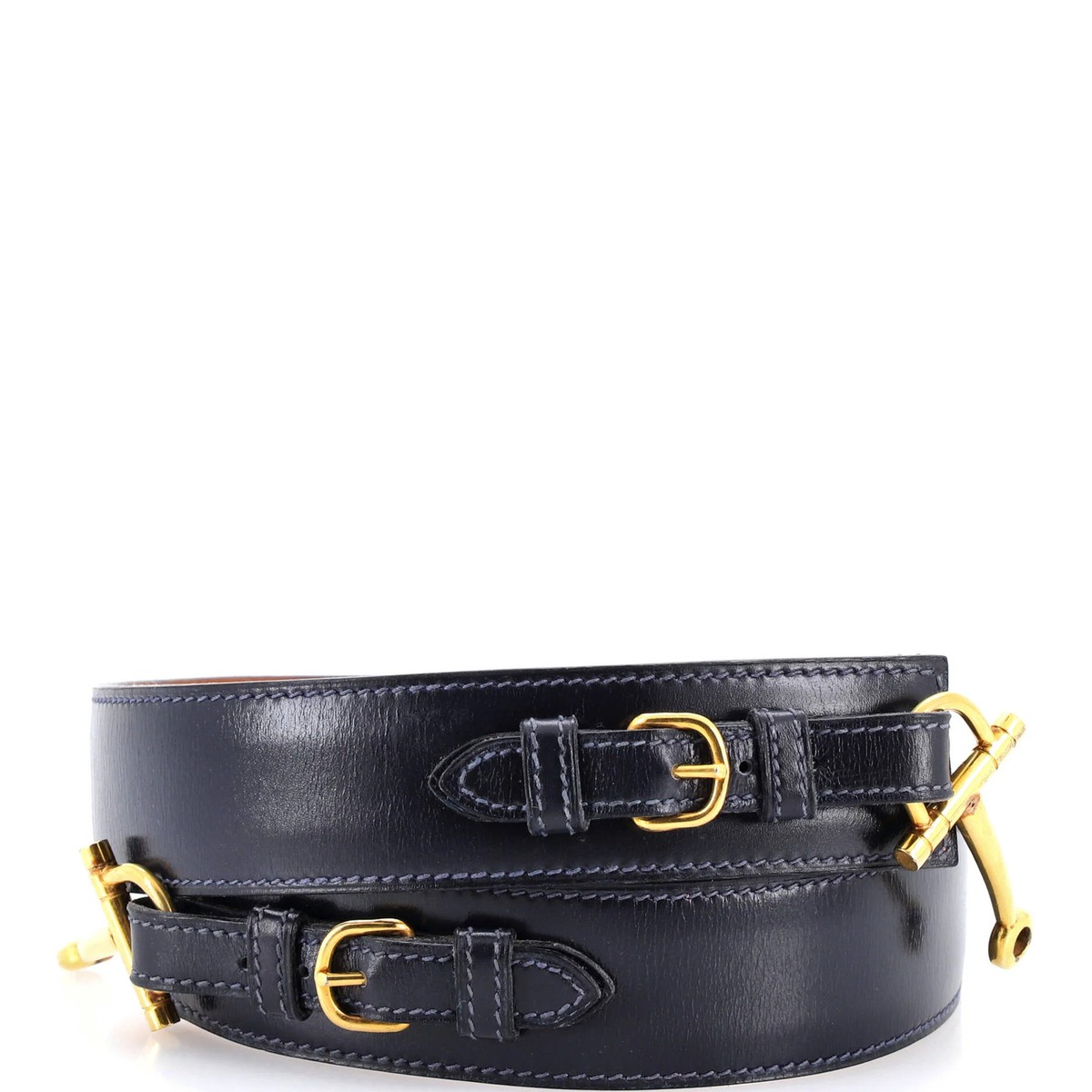 Hermes Vintage Belt Leather Vintage 1990s Hermès Brown Leather Belt - Raleigh Vintage main image 2