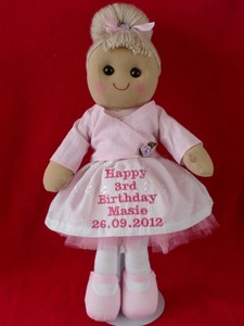 personalised ballerina doll