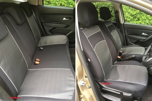 Tailored Fabric Full Set Seat Covers For Ford Focus Mk1, Mk2 up to 2011 - Picture 12 of 12