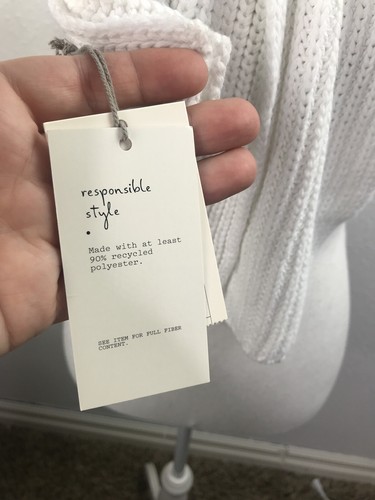 NUEVO CON ETIQUETAS A New Day Mujer Coctelera Punto Tejido Bufanda Crema Talla Única Tejido con Cable - Imagen 3 de 6