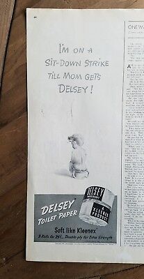 Vintage Ad: 1940 Delsey Toilet Paper
