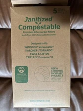 Janitized COM-Wiver-4(5) Premium Filters 5bags In A Pack. BN