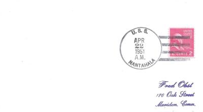 NANTANALA (AO-60) 22 April 1951 Locy Type 2 postmark | eBay