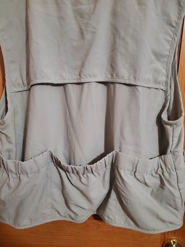 Mens Columbia Sportswear Khaki Fishing Hunting Tactial Vest Size XL - Picture 5 of 5