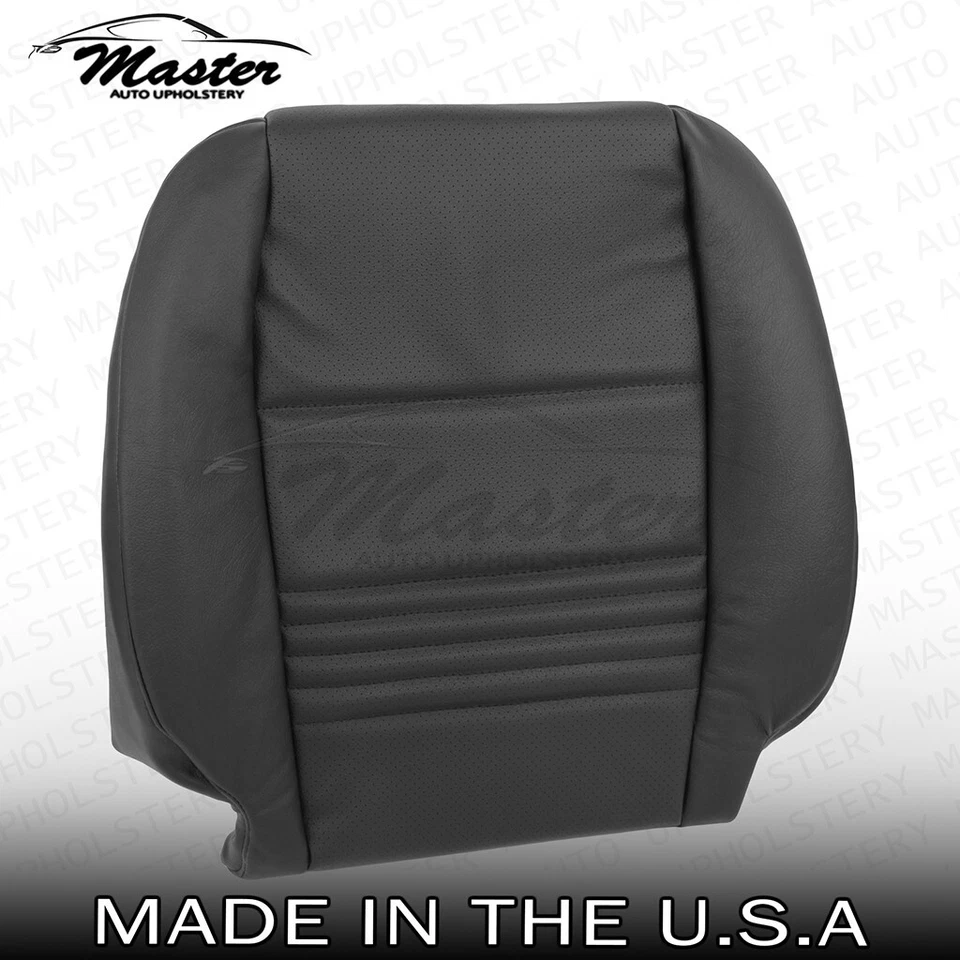 适用于 1997 - 2004 年保时捷 Boxster 乙烯基左右黑色座椅套穿孔 — 第 4/4 张图片