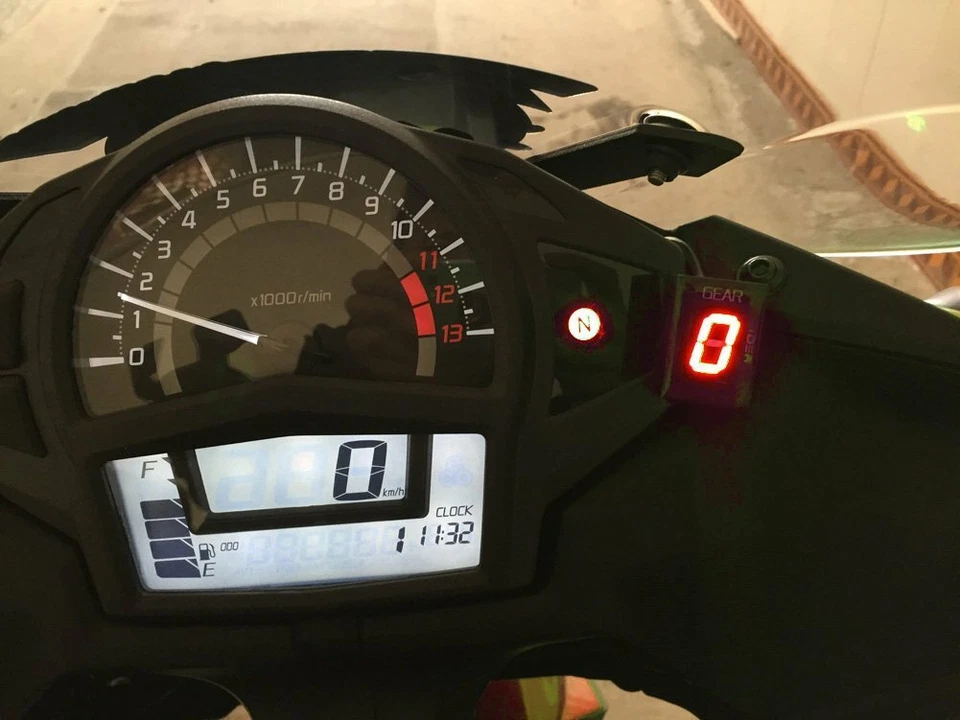 Motorcycle Gear Indicator Red LED for Yamaha Xt660 YZF-R1/R6 Fz6 Fz1 Fzs1000 Xj6 - Image 3 of 4