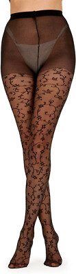 Pretty Polly Damen Durchsichtig Blumenmuster Strumpfhose - PNAXB8