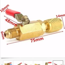 R12 R134A R410A Refrigeration Ball Valve Fitting Inner 1/4SAE-Outer 1/4SAEBV1414