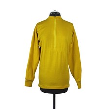 Vintage men's Kucharik 1/4 zip long sleeve knit cycling jersey USA made S/M