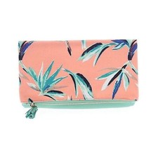 Rachel Pally Tropical Pastel Turquoise Reversible Foldover Clutch
