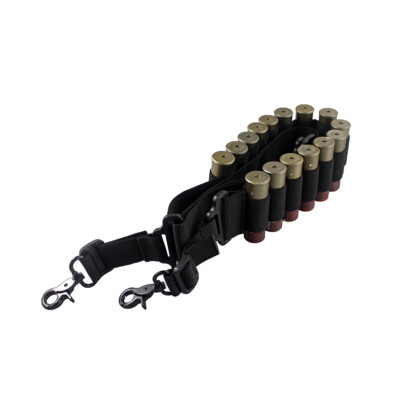 Tactical 2 Point Gun Sling 15 Shell Ammo Holder 12Ga 20Ga