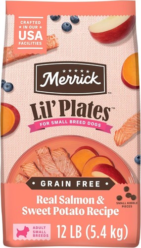 Merrick Lil’ Plates Premium Grain Free Dry Dog Food for 12 Pound (Pack of 1)
