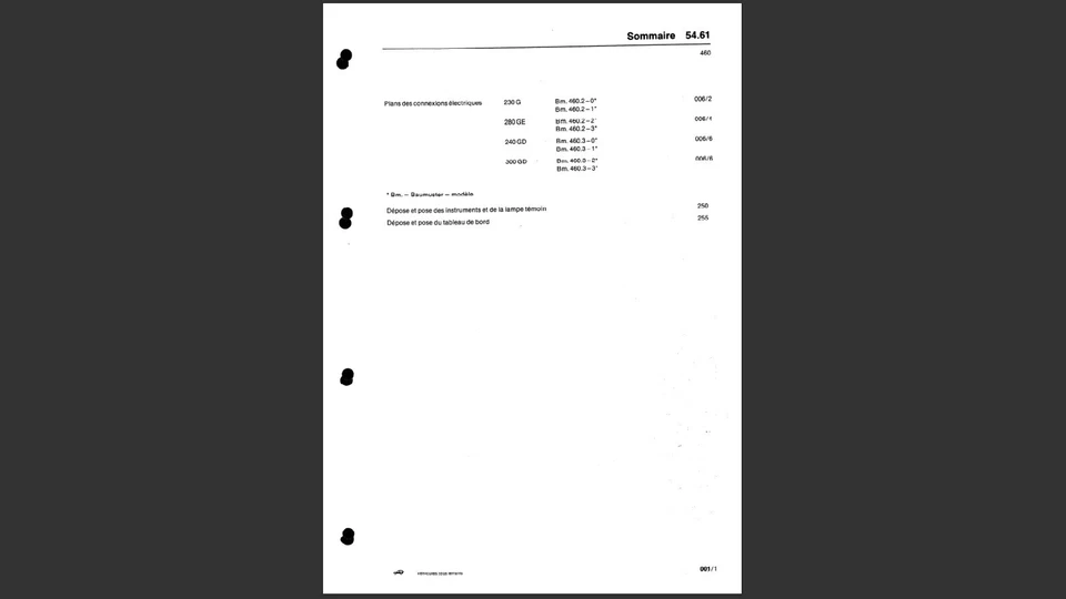 Revue Technique Automobile et Moteur (PDF) Mercedes Classe G W460 +de 400 pages. - Photo 4/4