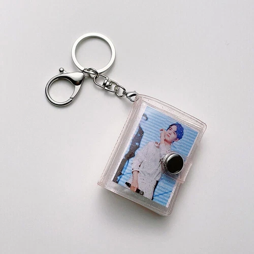 16 Pockets Mini Photo Album 1/2 Inch Backpack Keyring New Keychain Mini Album - Picture 10 of 12
