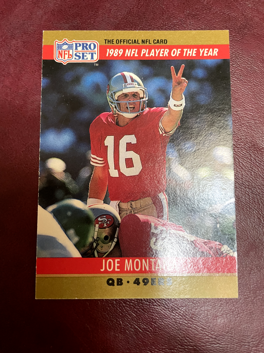 Joe Montana San Francisco 49ers 1990 NFL Pro Set #2 Error Card | eBay