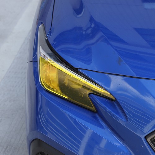 Yellow Headlights Paint Protection Vinyl Tint Wrap Film For Subaru WRX 2022-2923 - Picture 4 of 18