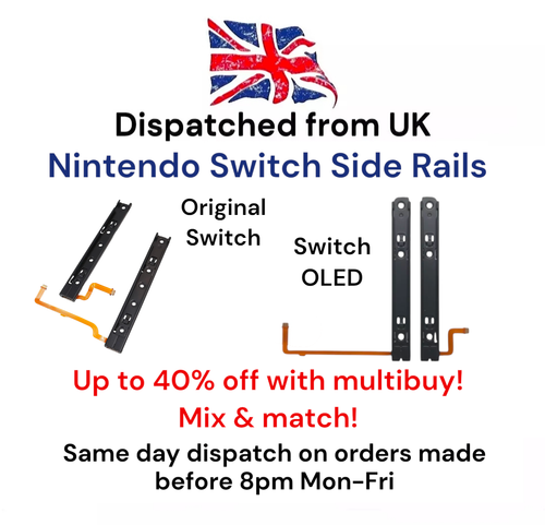 Nintendo Switch Side Rails Replacement Nintendo Switch (Original & OLED) Console Left Right L R ...