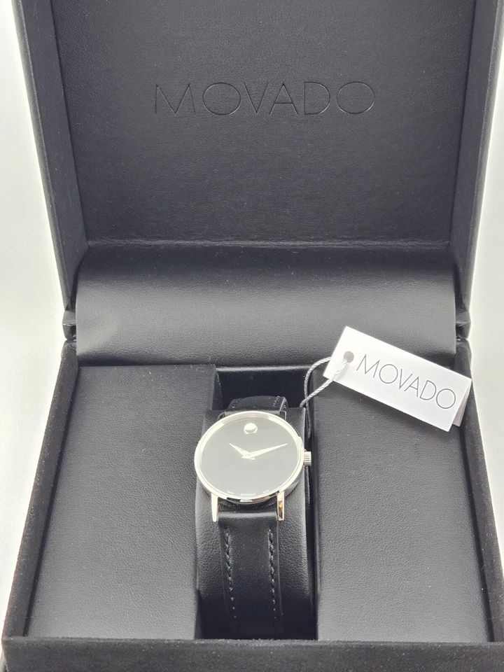 Reloj Movado para mujer clásico museo esfera negra - 0607317 (precio de venta sugerido por el fabricante 895 USD) Foto 2 de 4