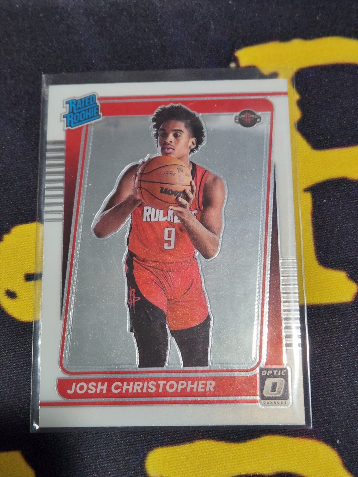 2021-22 Josh Christopher Rated Rookie Card Panini Optic RC Houston Rockets #200