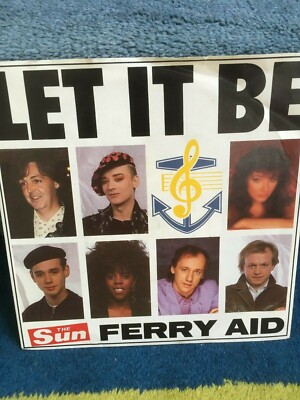  Zeebrugge 1987 Ferry Aid- Let It Be-Vinyl 7'' Single Record- gd con