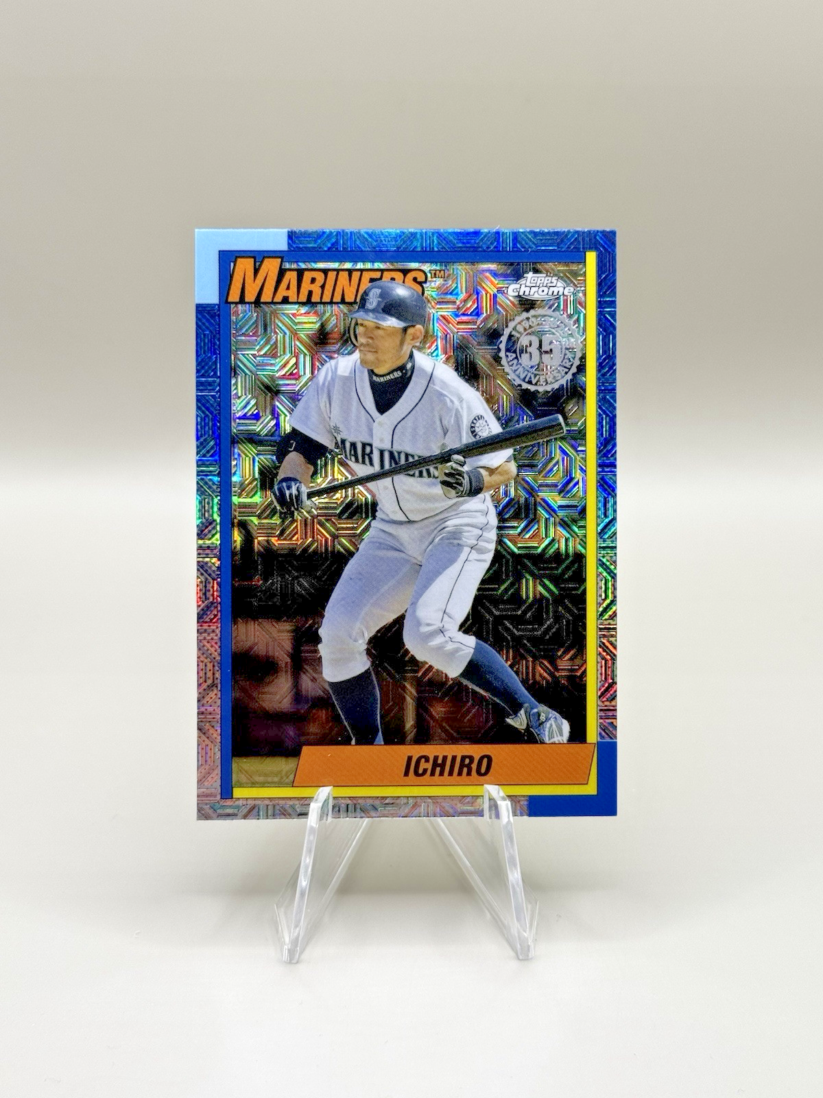 2025 Topps Series 1 - Ichiro #T90C-93 Silver Pack Mojo Refractor - Mariners