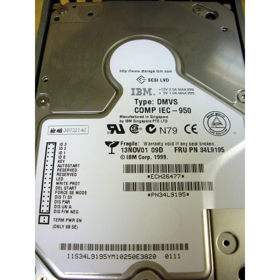 IBM 4317-9406 8.58GB 10K SCSI Hard Drive AS/400 DASD - Image 3 of 3