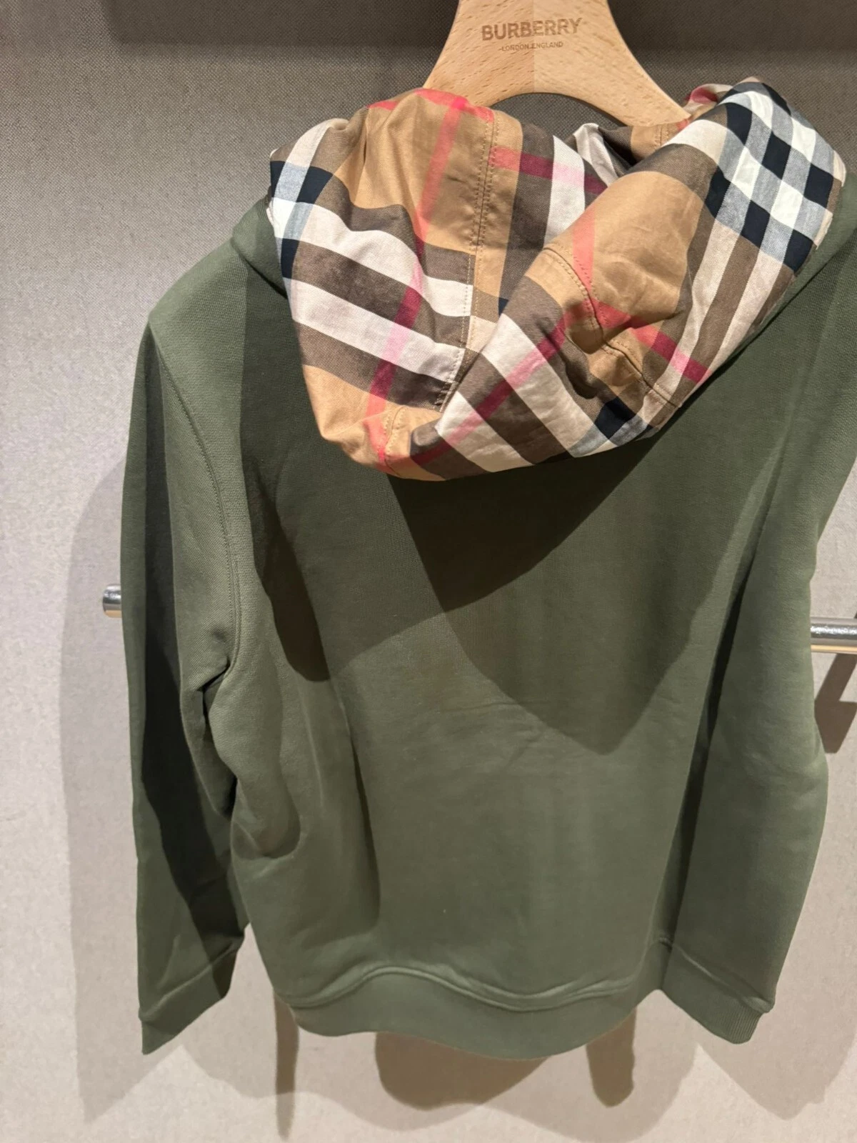 Burberry green Hoodie XL new with labels cotton Monogramma more size available