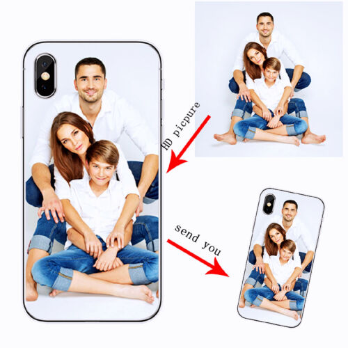 Personalized Soft Silicone TPU DIY Case Cover Custom For iPhone OPPO Realme VIVO - Picture 2 of 10