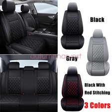 Pu Leather Seat Covers Full Set Front Rear Cushion For Honda Hr-v