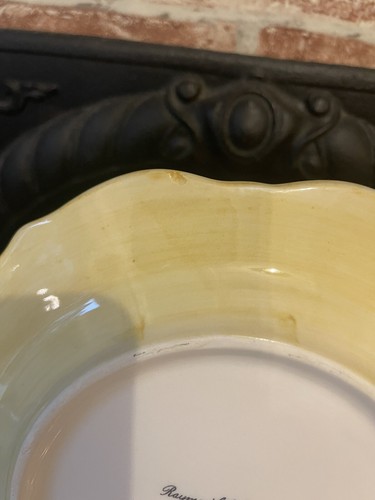 Set Of 5 Raymond Waites Black Fruits And Berries Salad / Luncheon Plates Umbria - Picture 10 of 12