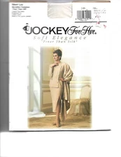 Jockey For Her Soft Elegance Pantyhose Contol Top Reinforced Toe Small,Ivory,New