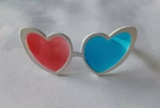 Lol Surprise OMG Doll Pink Chick White Red Blue Heart Shaped Glasses Sunglasses