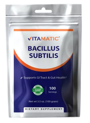 Vitamatic Bacillus Subtilis Pure Powder Probiotic Powder - Gut Health - 100 Gram